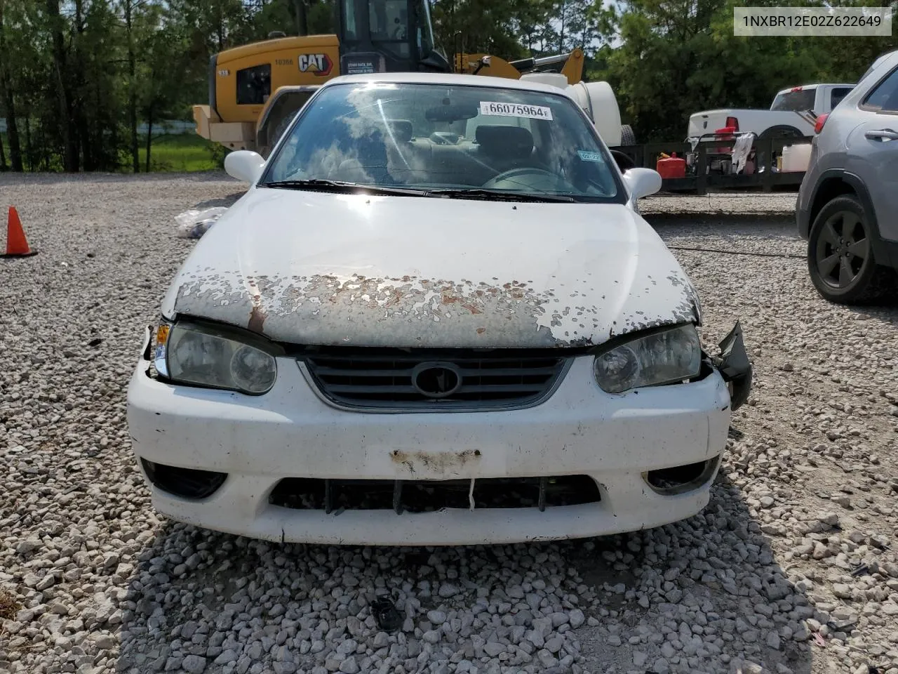 2002 Toyota Corolla Ce VIN: 1NXBR12E02Z622649 Lot: 66075964