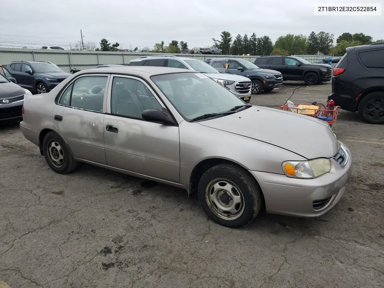 2002 Toyota Corolla Ce VIN: 2T1BR12E32C522854 Lot: 72045004