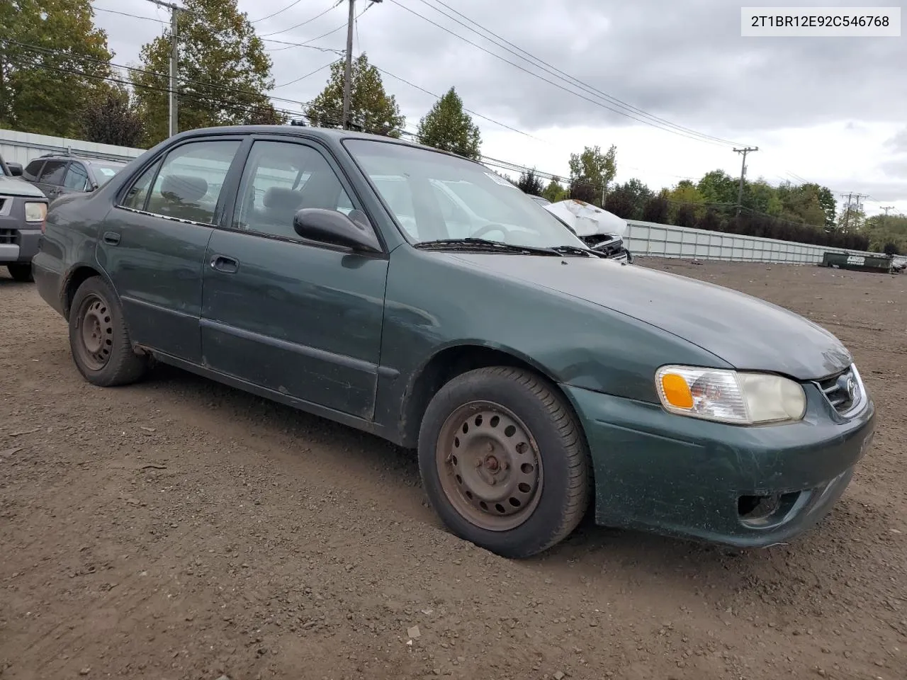 2002 Toyota Corolla Ce VIN: 2T1BR12E92C546768 Lot: 72960304