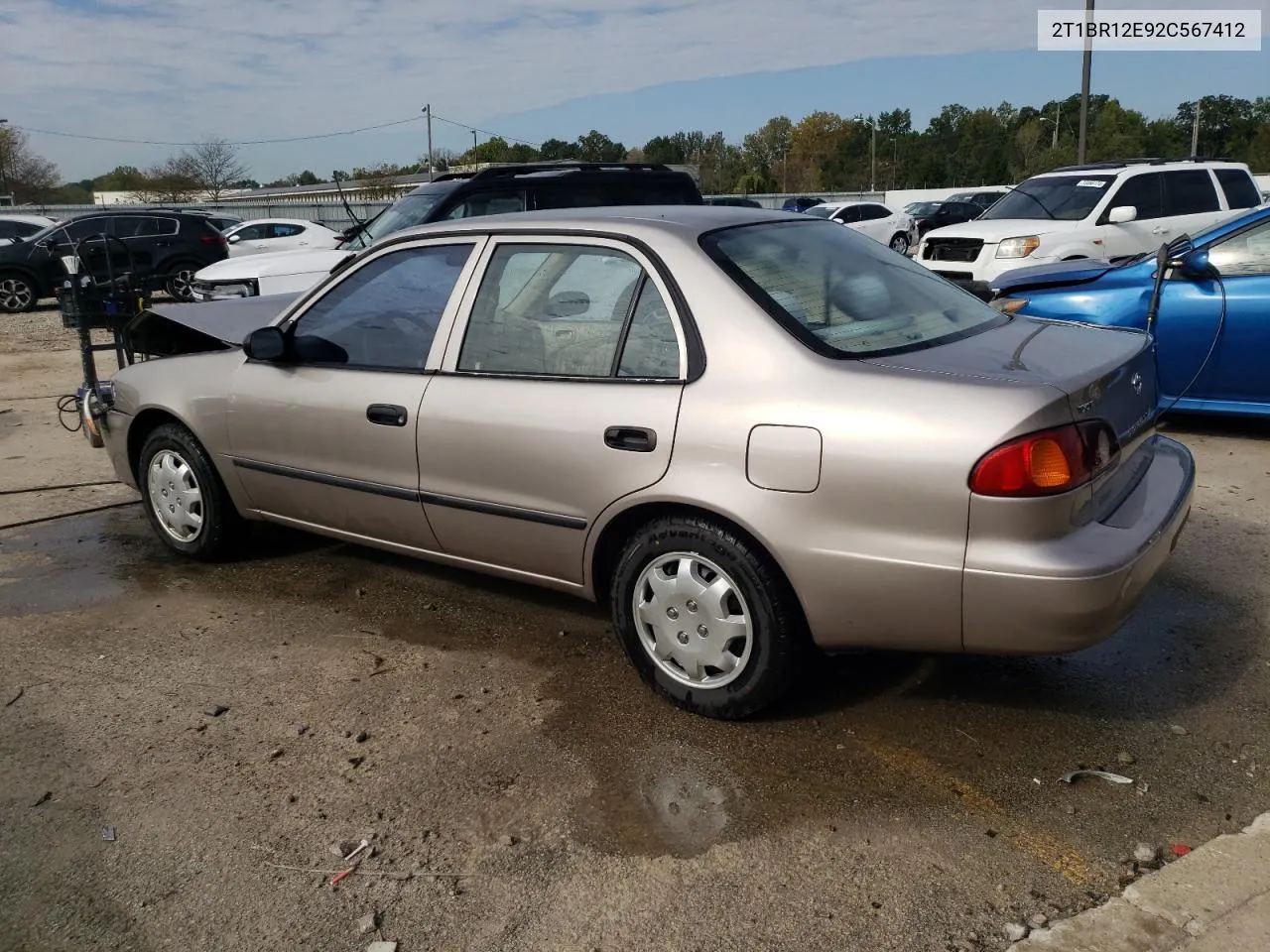 2002 Toyota Corolla Ce VIN: 2T1BR12E92C567412 Lot: 74073714