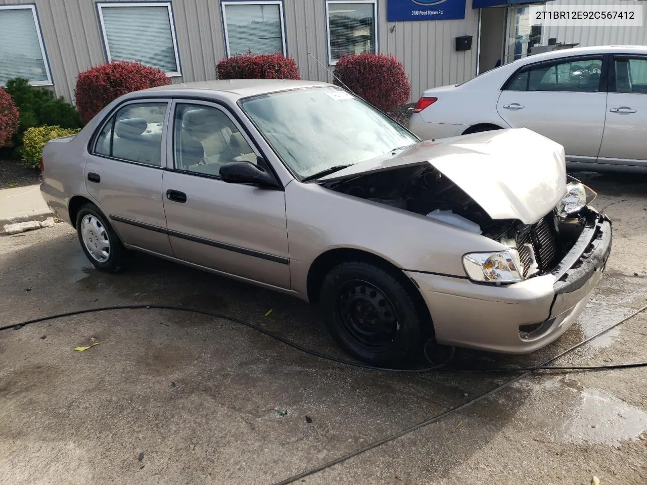 2002 Toyota Corolla Ce VIN: 2T1BR12E92C567412 Lot: 74073714