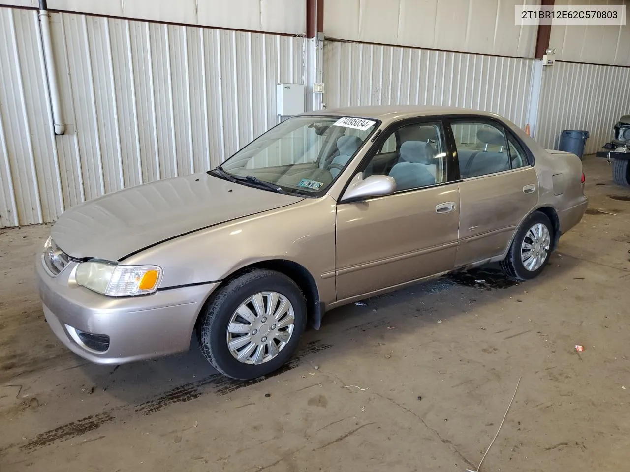 2002 Toyota Corolla Ce VIN: 2T1BR12E62C570803 Lot: 74095034