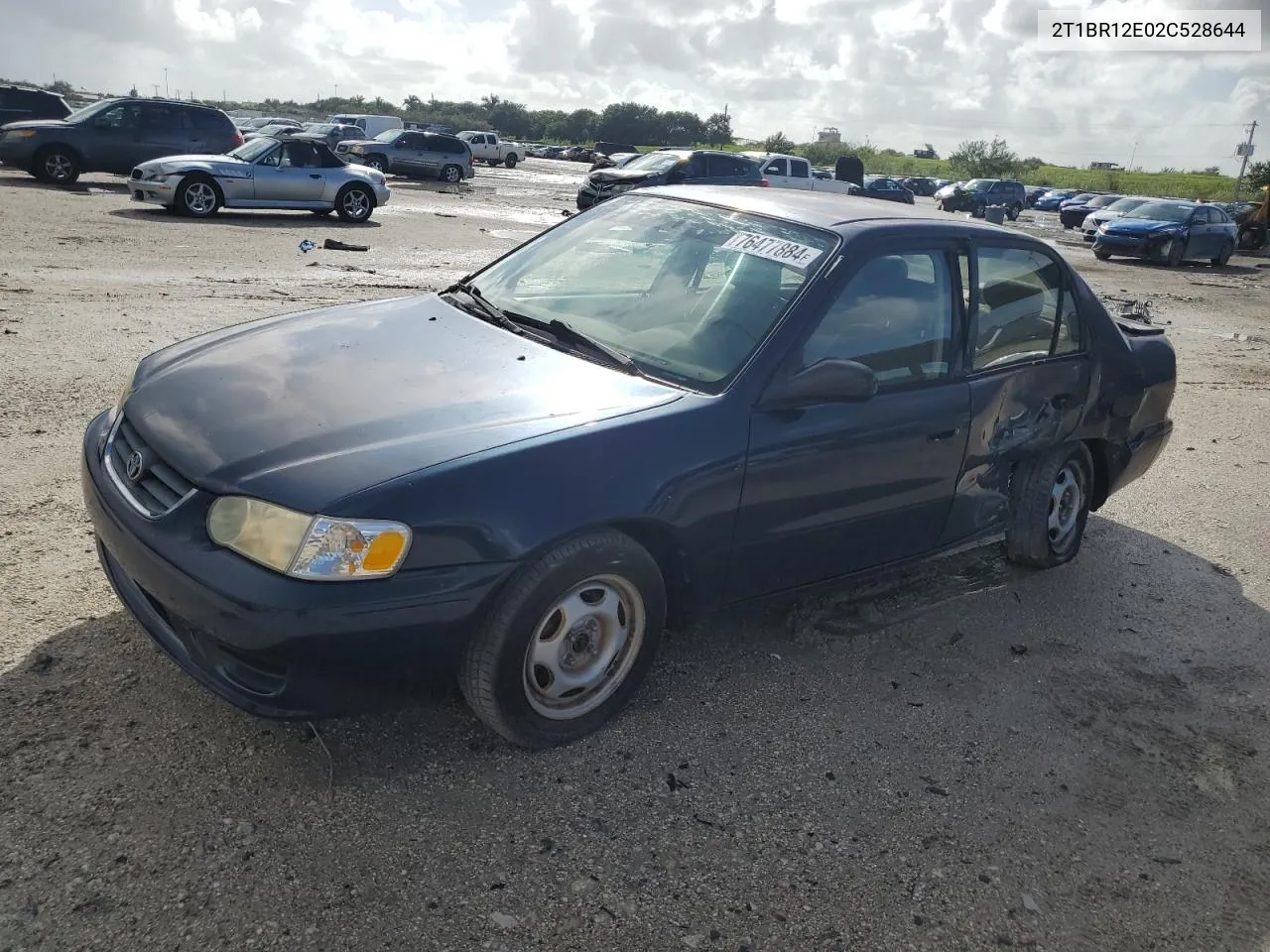 2002 Toyota Corolla Ce VIN: 2T1BR12E02C528644 Lot: 76477884