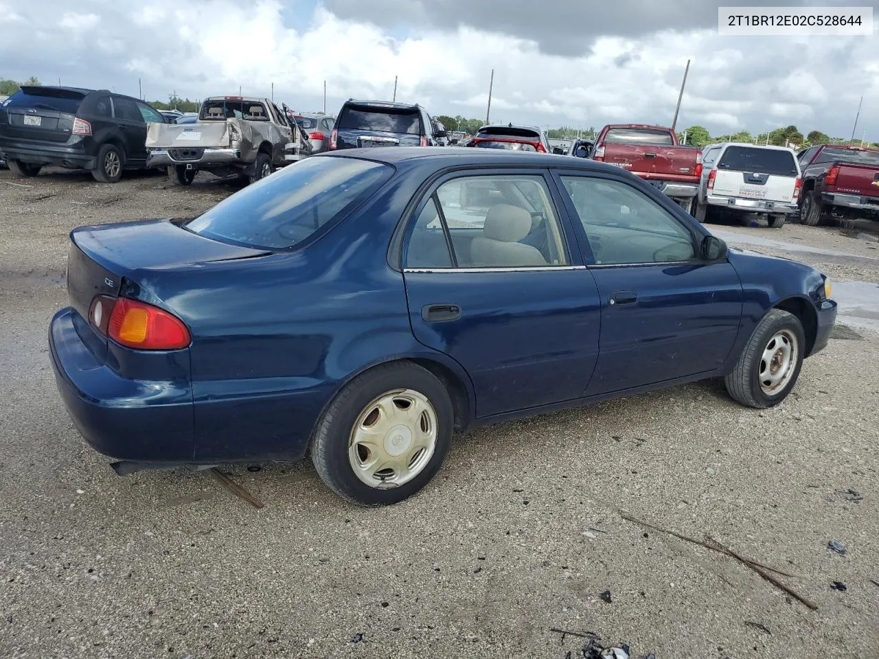 2002 Toyota Corolla Ce VIN: 2T1BR12E02C528644 Lot: 76477884