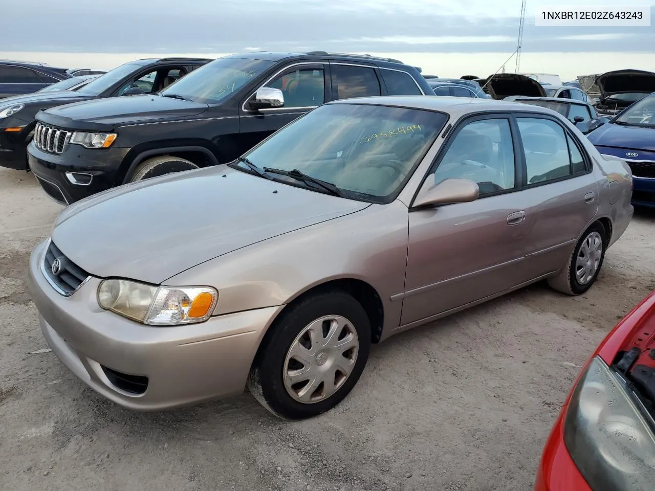 2002 Toyota Corolla Ce VIN: 1NXBR12E02Z643243 Lot: 76958494