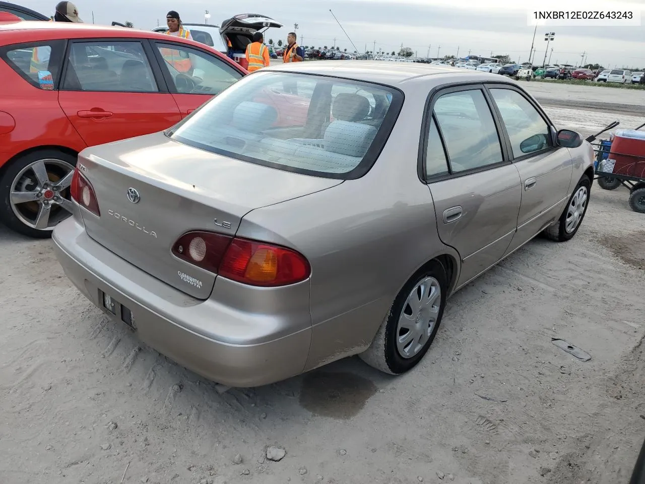 2002 Toyota Corolla Ce VIN: 1NXBR12E02Z643243 Lot: 76958494