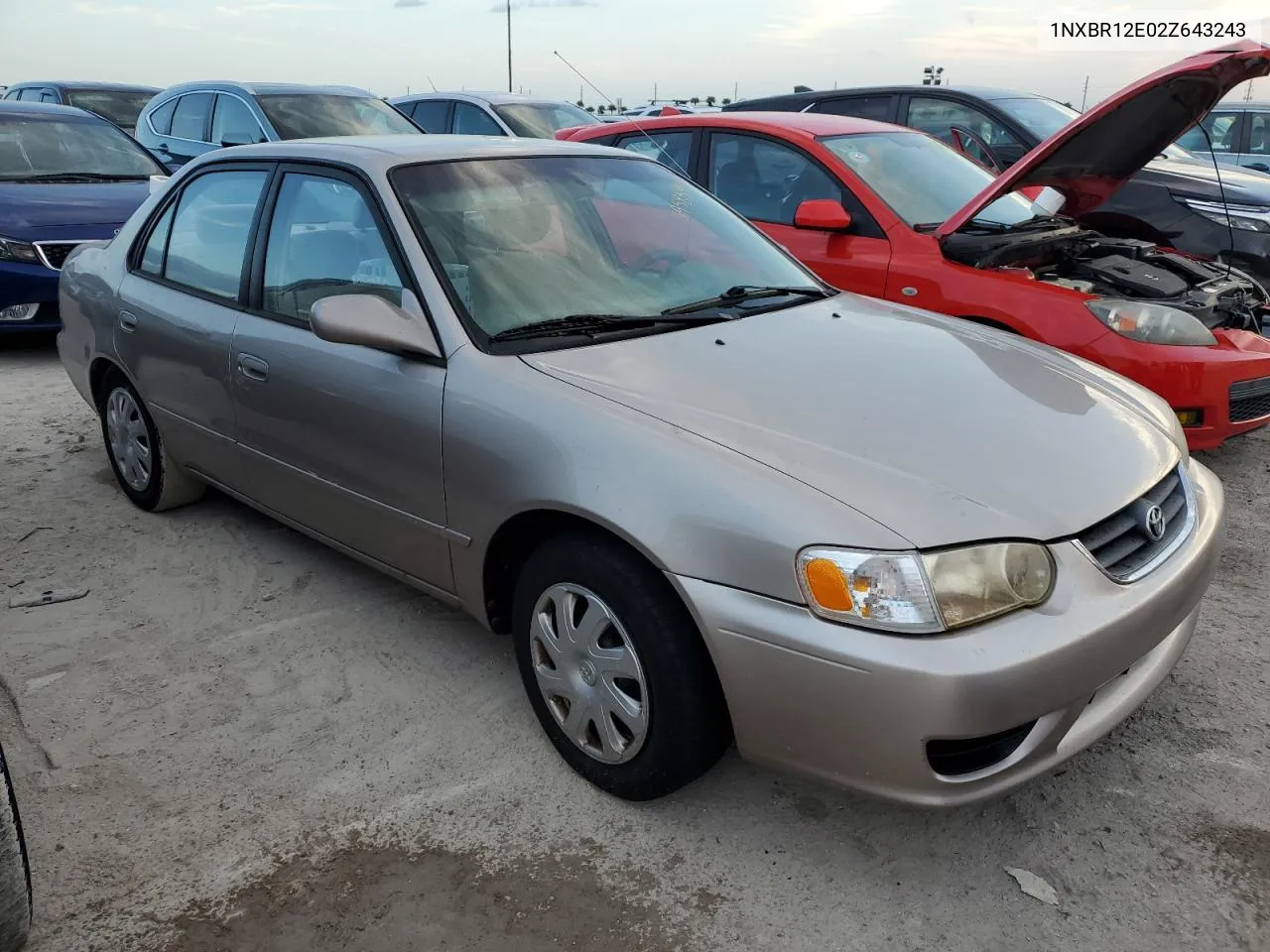 2002 Toyota Corolla Ce VIN: 1NXBR12E02Z643243 Lot: 76958494