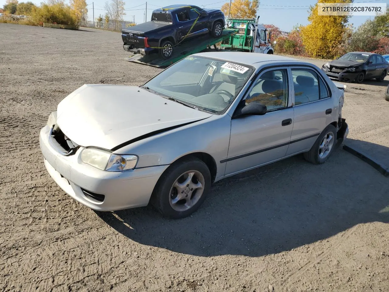 2002 Toyota Corolla Ce VIN: 2T1BR12E92C876782 Lot: 77204324