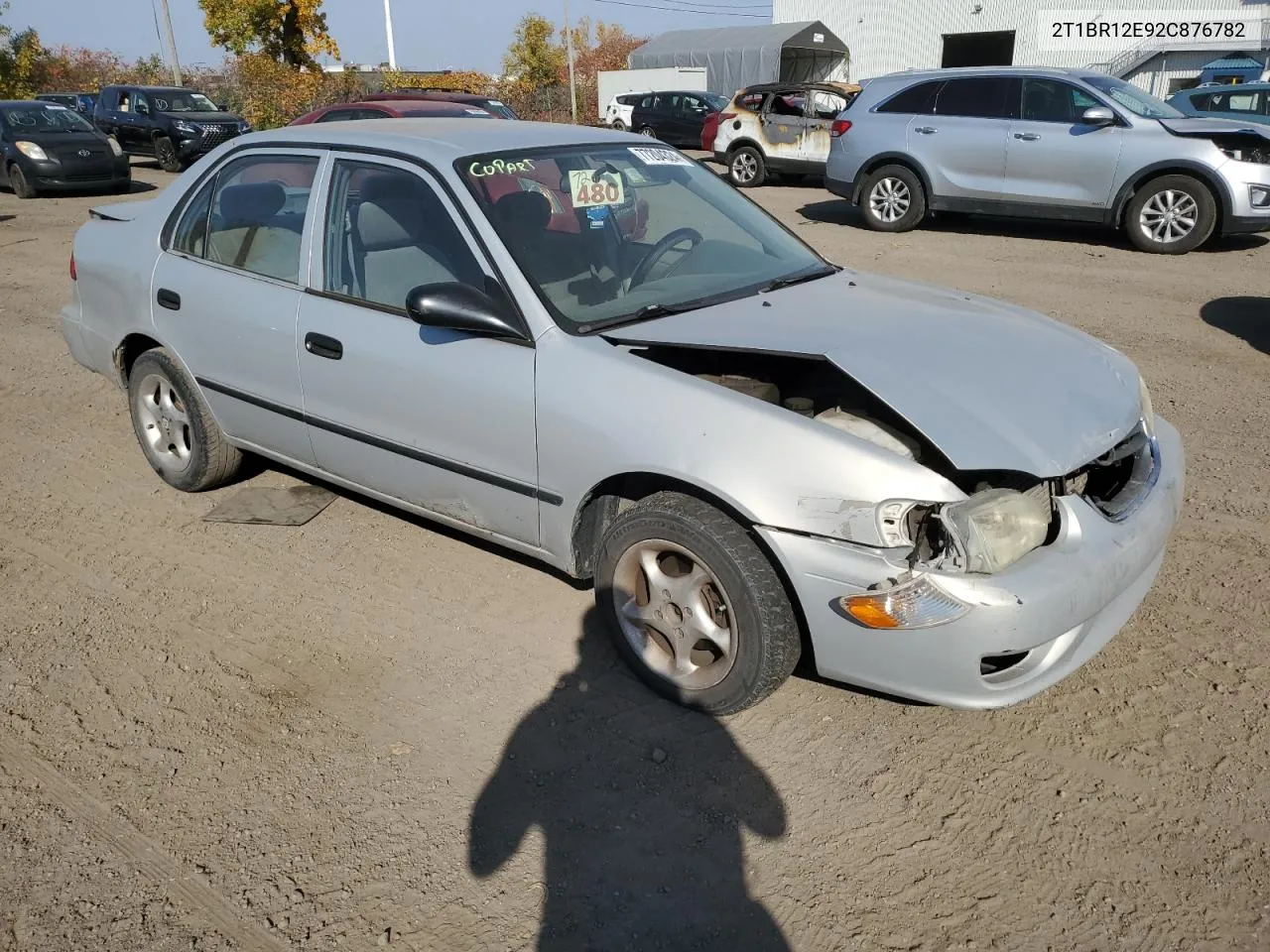 2002 Toyota Corolla Ce VIN: 2T1BR12E92C876782 Lot: 77204324