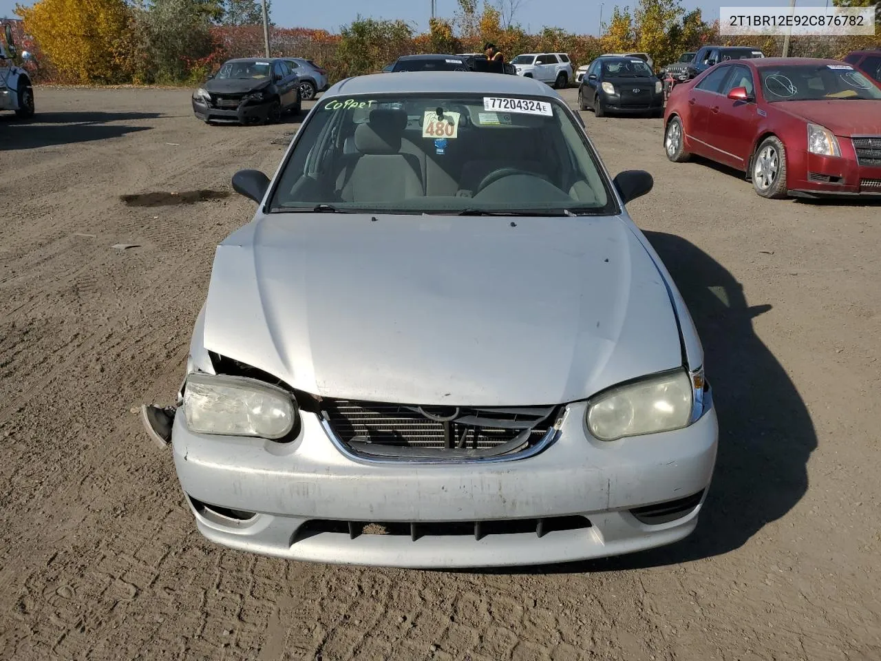 2002 Toyota Corolla Ce VIN: 2T1BR12E92C876782 Lot: 77204324