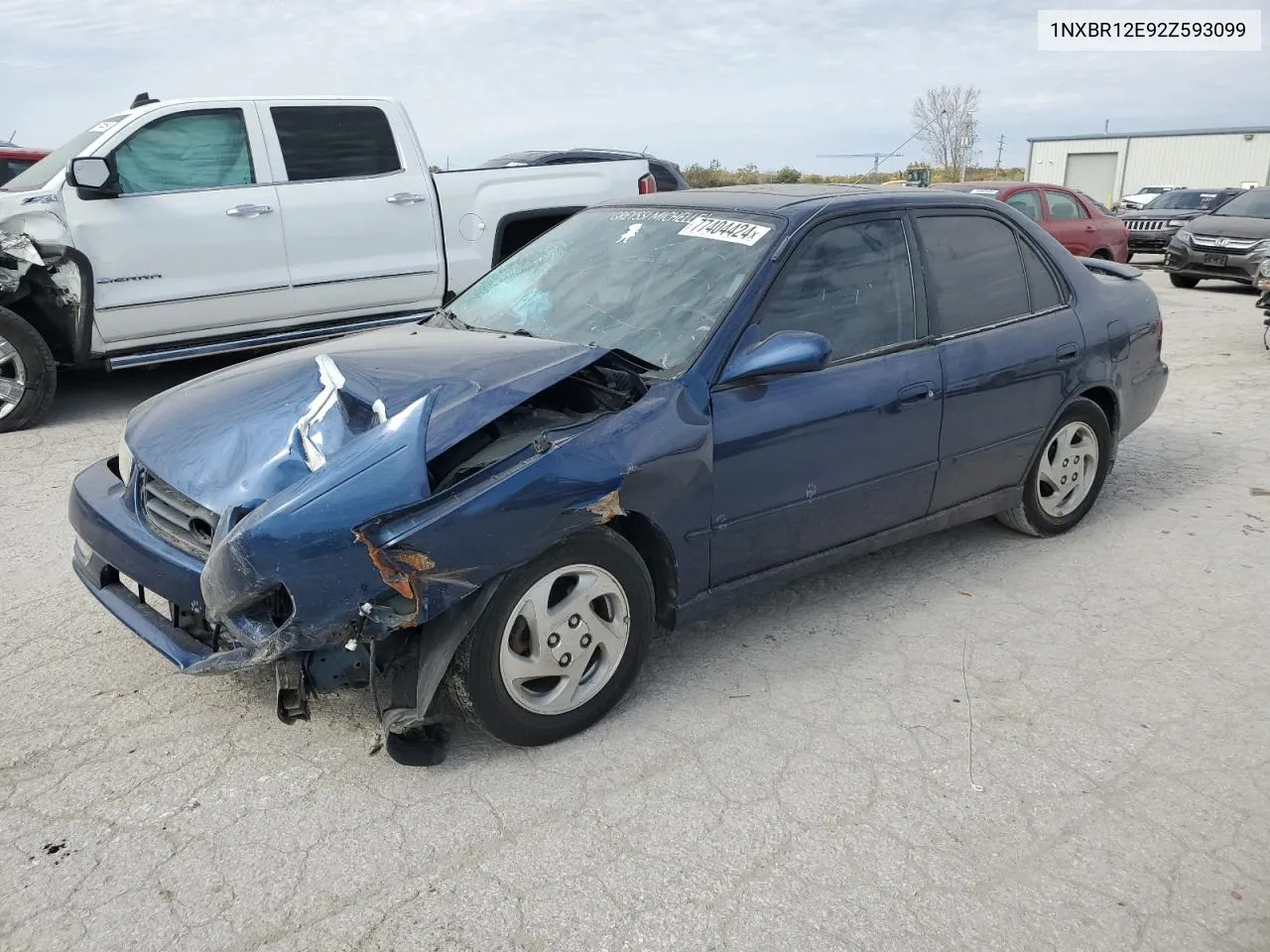 2002 Toyota Corolla Ce VIN: 1NXBR12E92Z593099 Lot: 77404424