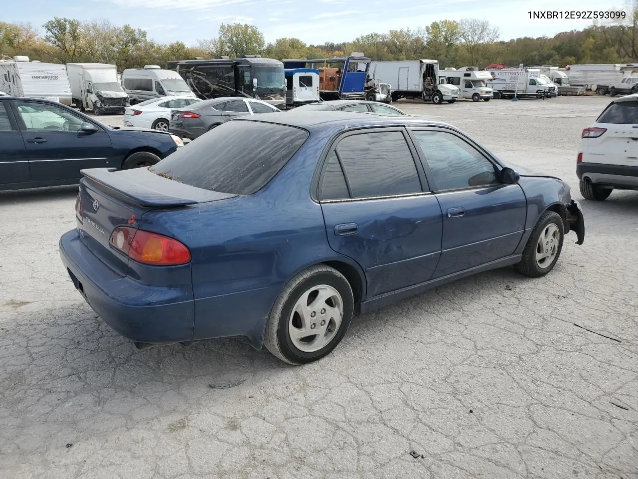 2002 Toyota Corolla Ce VIN: 1NXBR12E92Z593099 Lot: 77404424