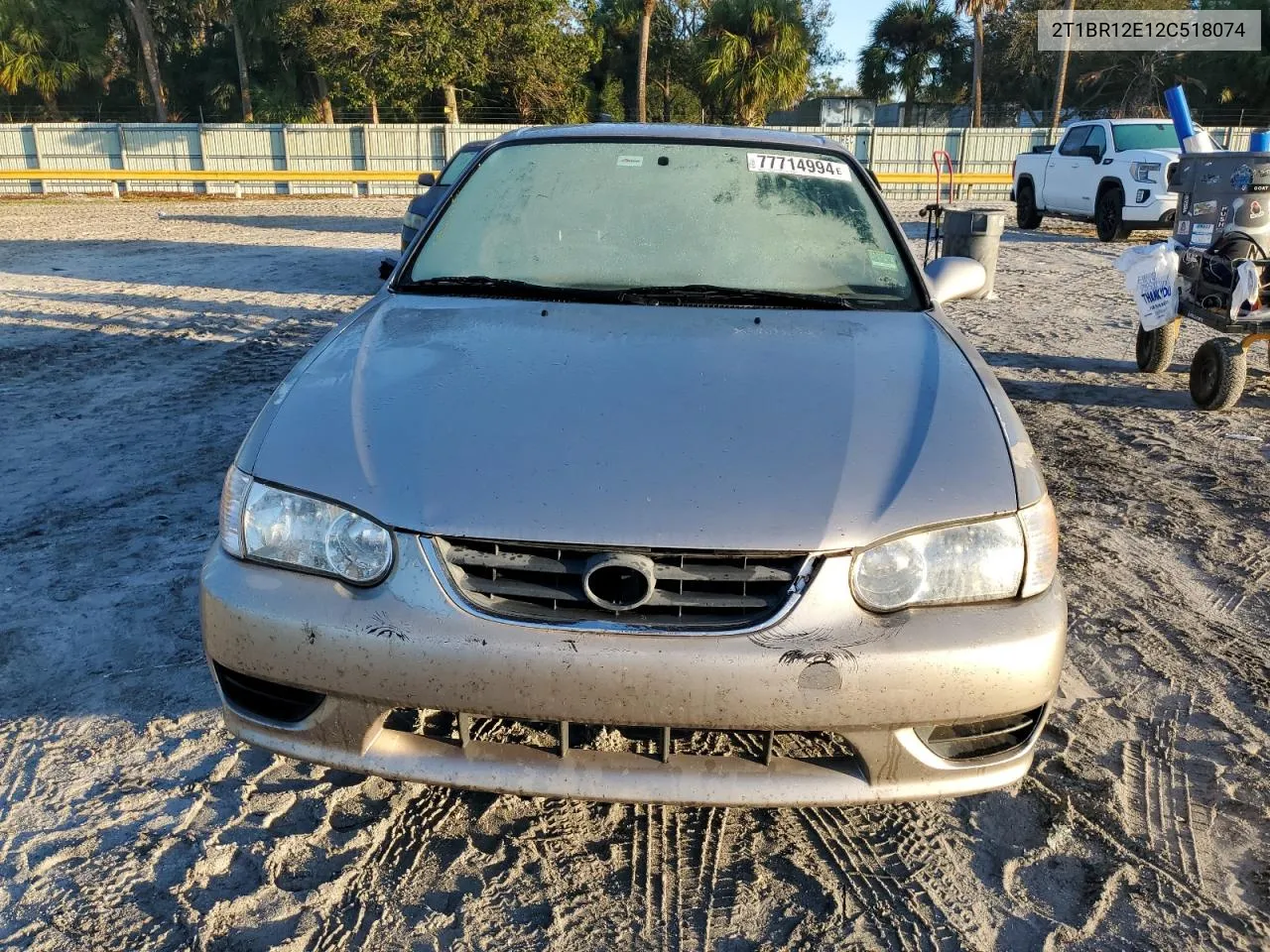 2002 Toyota Corolla Ce VIN: 2T1BR12E12C518074 Lot: 77714994