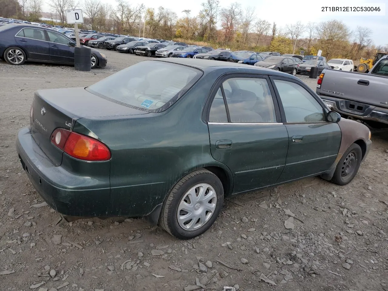 2002 Toyota Corolla Ce VIN: 2T1BR12E12C530046 Lot: 78375404