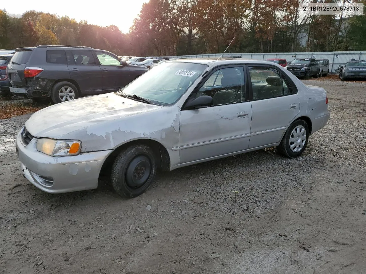 2002 Toyota Corolla Ce VIN: 2T1BR12E92C573713 Lot: 78838754