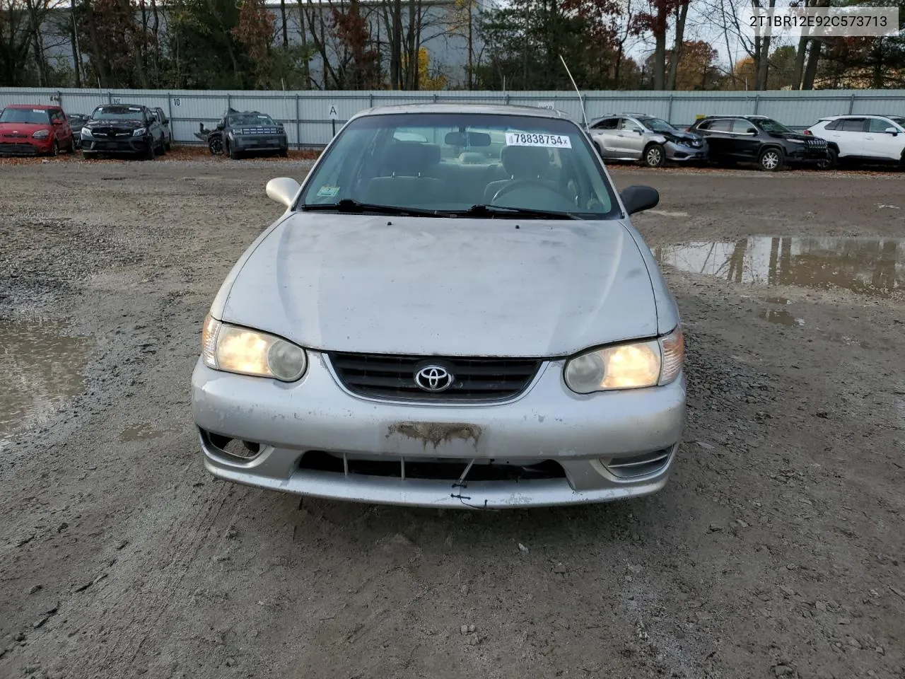 2002 Toyota Corolla Ce VIN: 2T1BR12E92C573713 Lot: 78838754