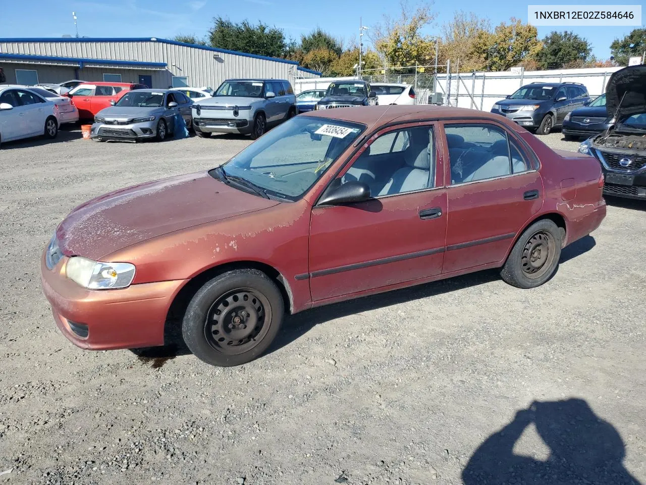 2002 Toyota Corolla Ce VIN: 1NXBR12E02Z584646 Lot: 79336454