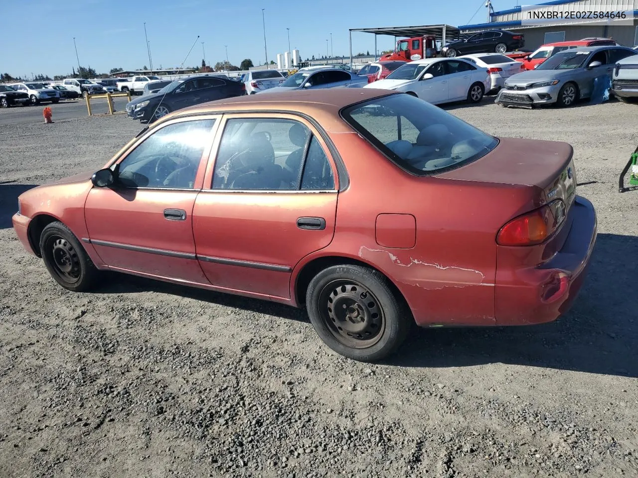 2002 Toyota Corolla Ce VIN: 1NXBR12E02Z584646 Lot: 79336454