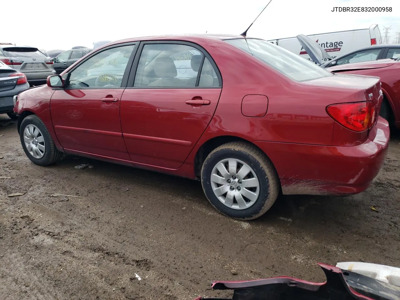 2003 Toyota Corolla Ce VIN: JTDBR32E832000958 Lot: 47980114