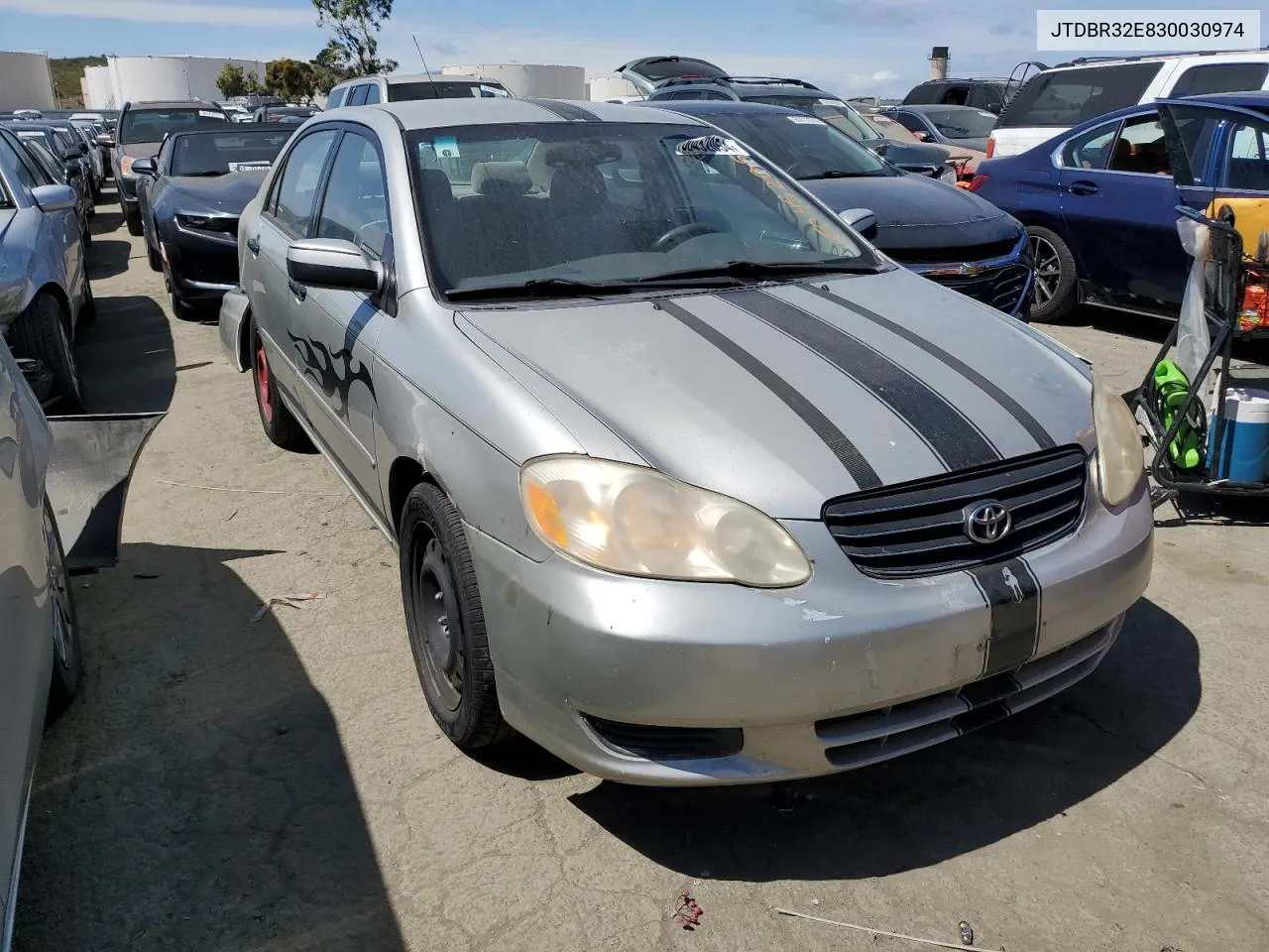 2003 Toyota Corolla Ce VIN: JTDBR32E830030974 Lot: 50452054