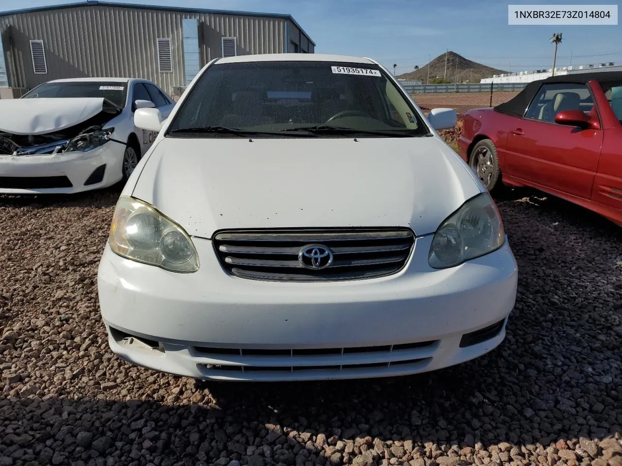 2003 Toyota Corolla Ce VIN: 1NXBR32E73Z014804 Lot: 51935174