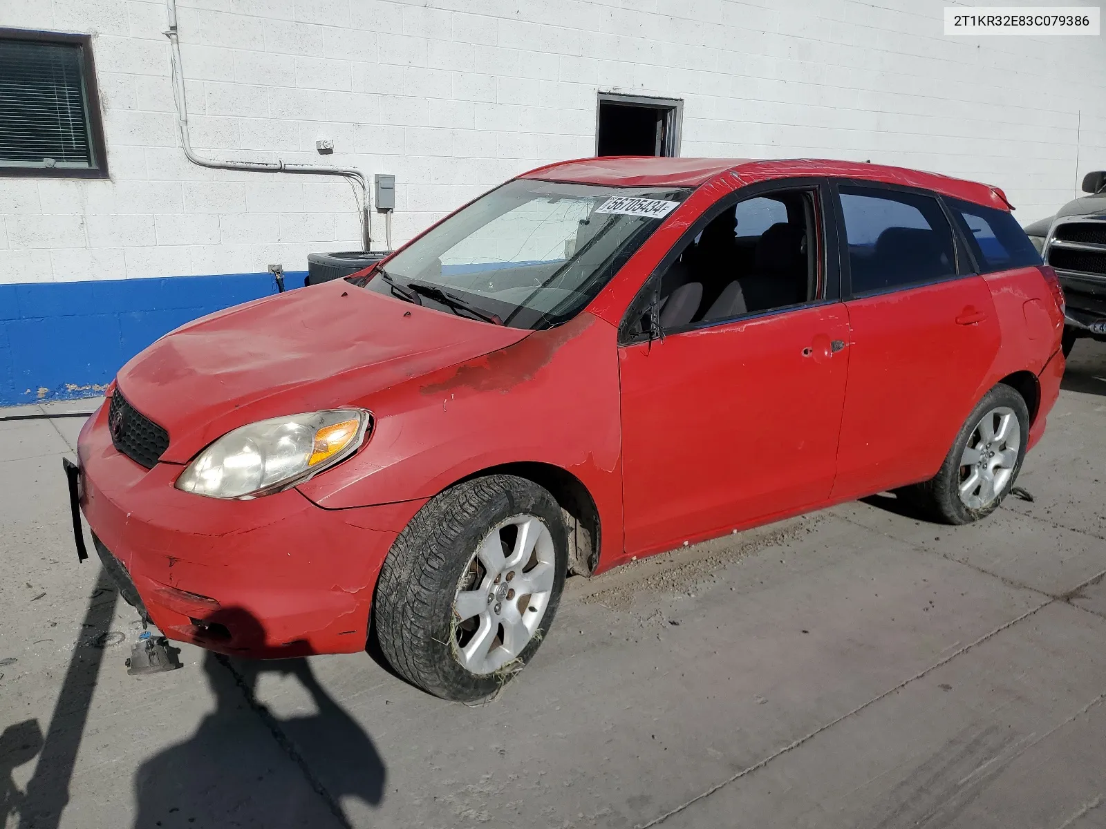 2003 Toyota Corolla Matrix Xr VIN: 2T1KR32E83C079386 Lot: 56705434