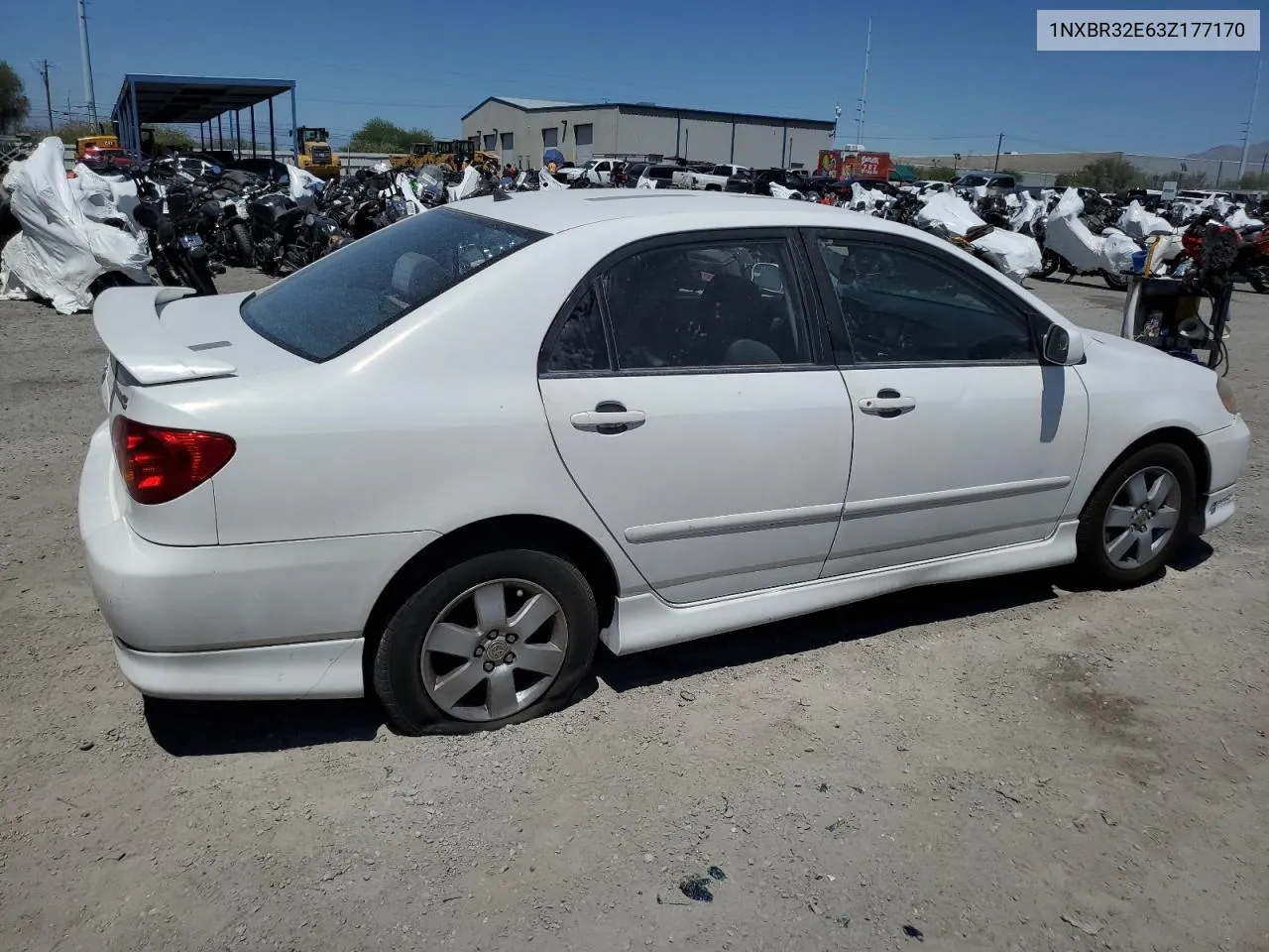 2003 Toyota Corolla Ce VIN: 1NXBR32E63Z177170 Lot: 57353514