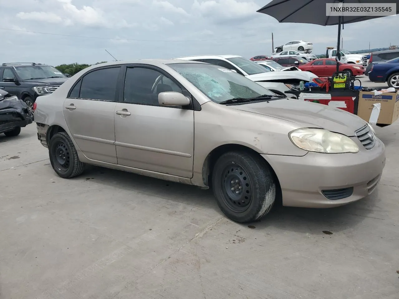 2003 Toyota Corolla Ce VIN: 1NXBR32E03Z135545 Lot: 59983064