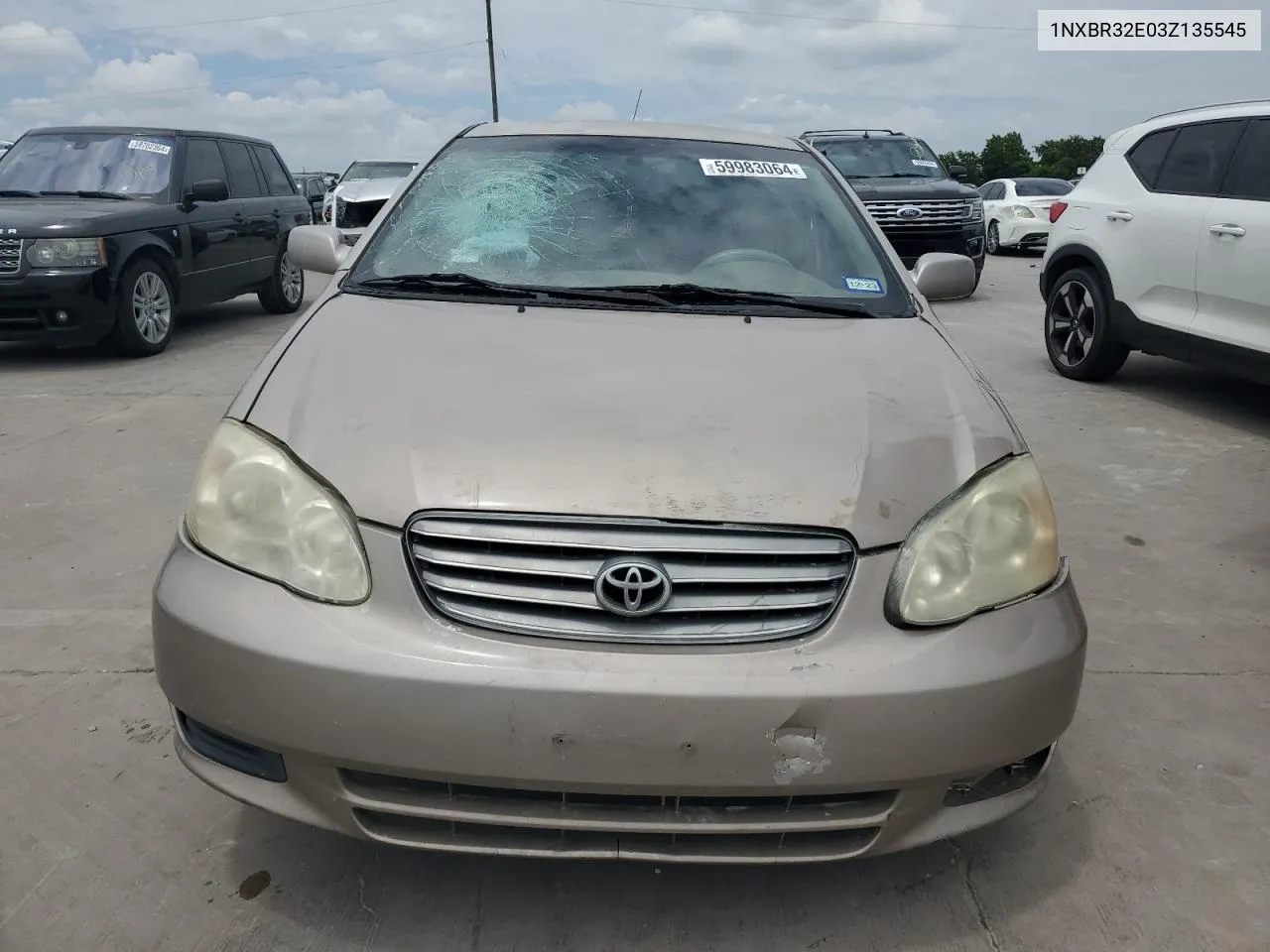 2003 Toyota Corolla Ce VIN: 1NXBR32E03Z135545 Lot: 59983064