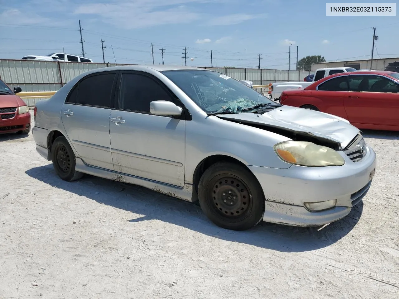 2003 Toyota Corolla Ce VIN: 1NXBR32E03Z115375 Lot: 60918404