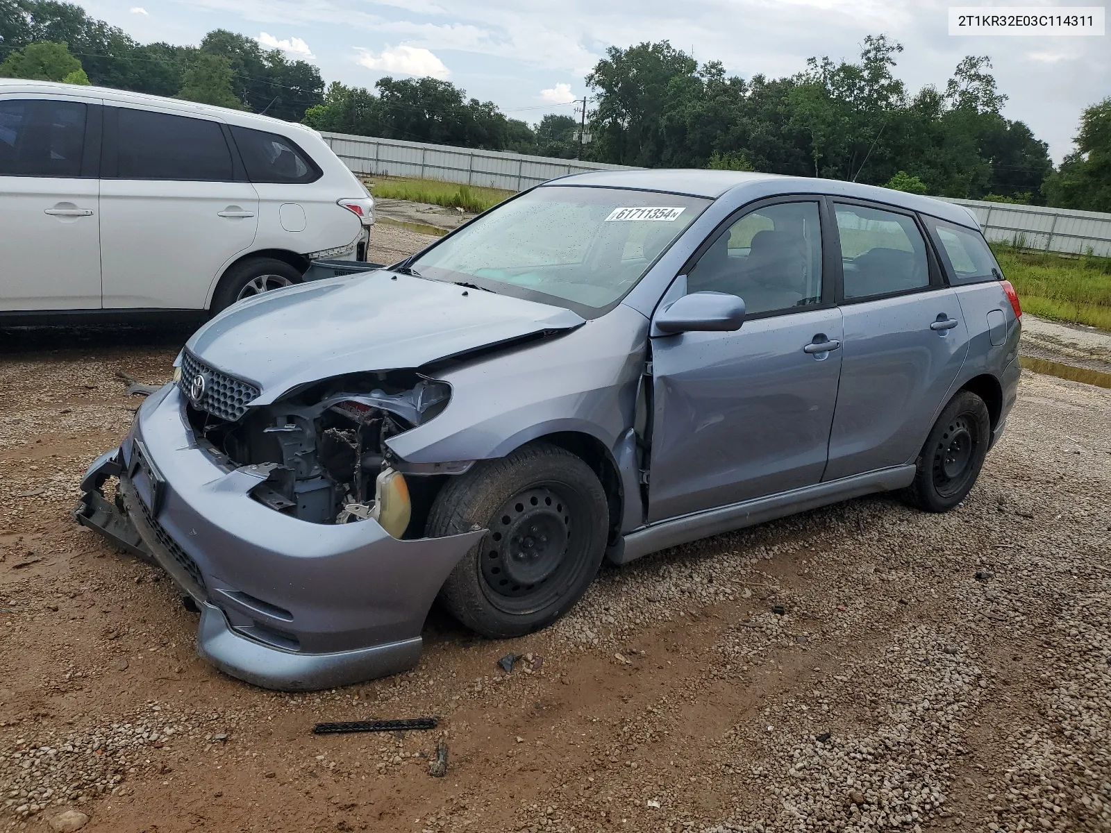 2003 Toyota Corolla Matrix Xr VIN: 2T1KR32E03C114311 Lot: 61711354