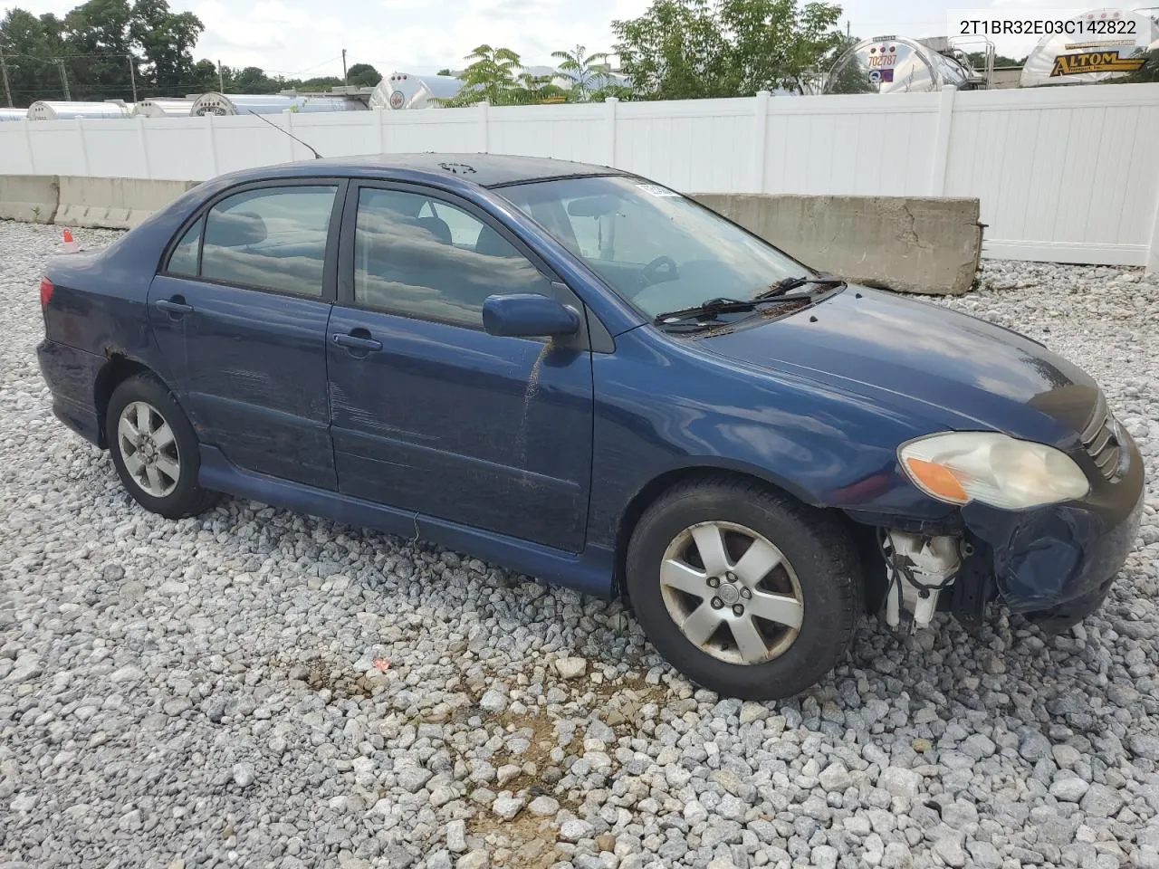 2003 Toyota Corolla Ce VIN: 2T1BR32E03C142822 Lot: 62543084