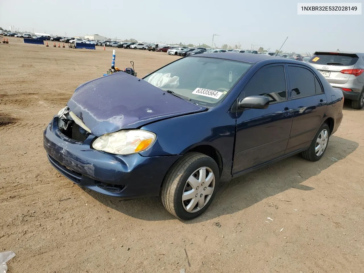 2003 Toyota Corolla Ce VIN: 1NXBR32E53Z028149 Lot: 63335564