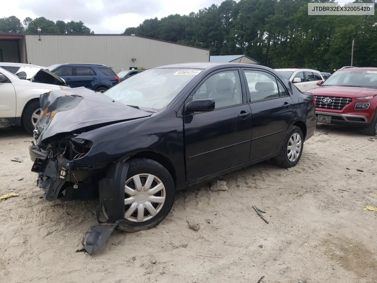 2003 Toyota Corolla Ce VIN: JTDBR32EX32005420 Lot: 63684254