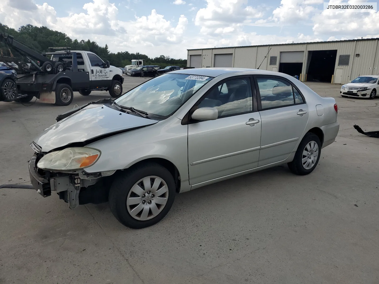 2003 Toyota Corolla Ce VIN: JTDBR32E032003286 Lot: 63770394