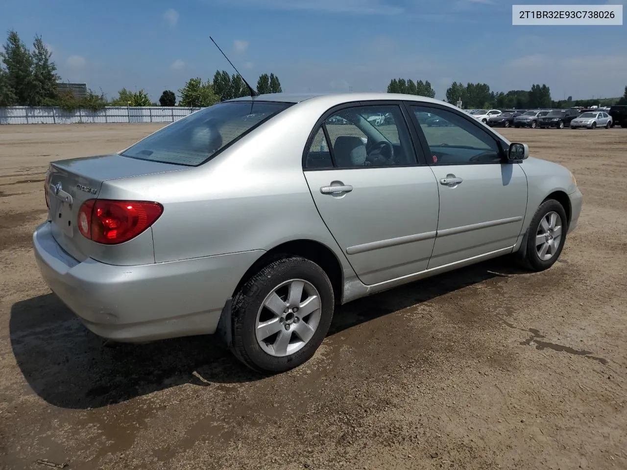 2T1BR32E93C738026 2003 Toyota Corolla Ce