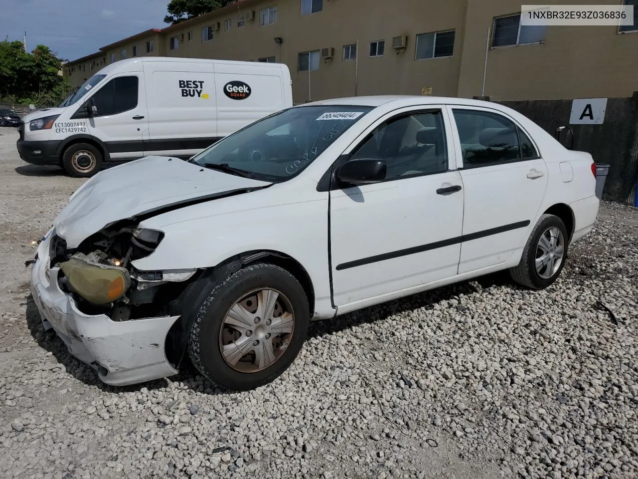 2003 Toyota Corolla Ce VIN: 1NXBR32E93Z036836 Lot: 66349404