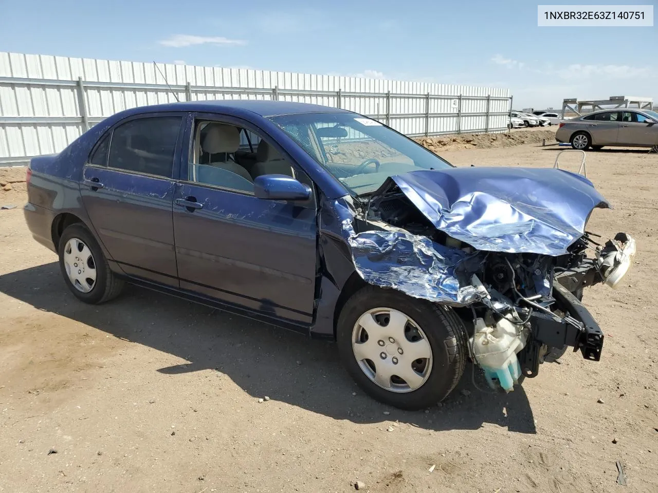 2003 Toyota Corolla Ce VIN: 1NXBR32E63Z140751 Lot: 66488424