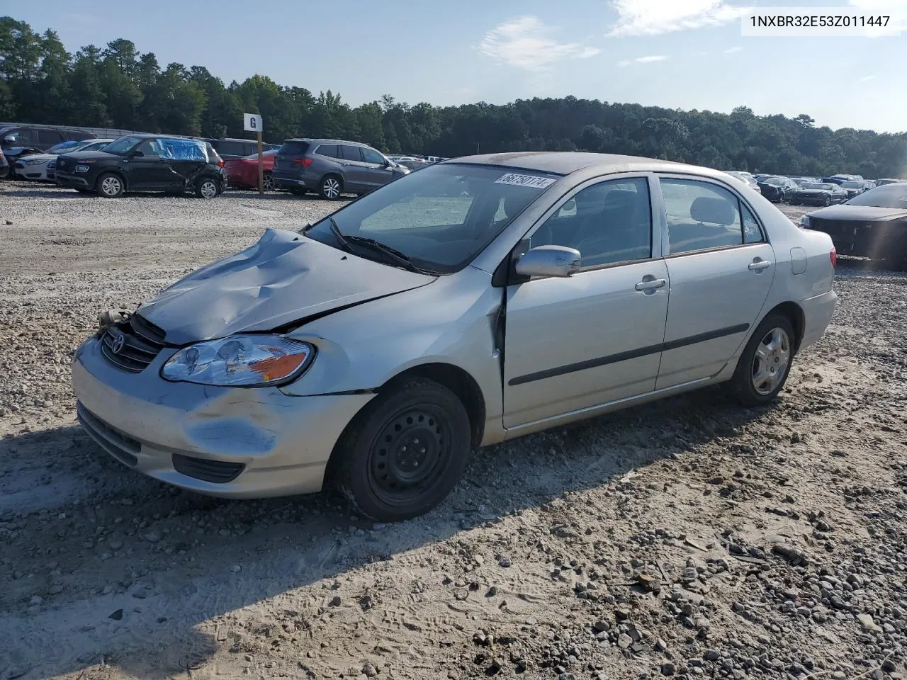 2003 Toyota Corolla Ce VIN: 1NXBR32E53Z011447 Lot: 66750174