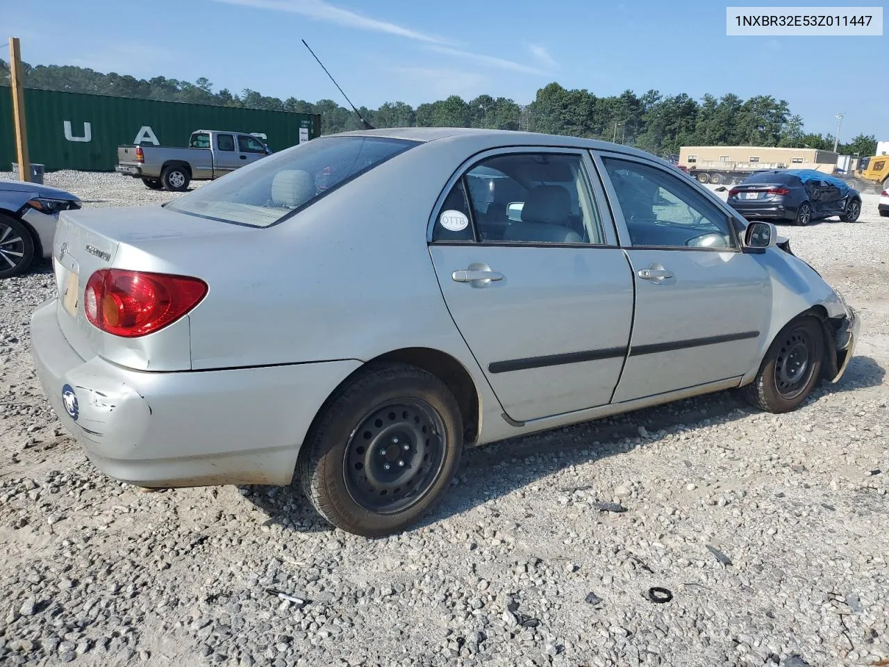 2003 Toyota Corolla Ce VIN: 1NXBR32E53Z011447 Lot: 66750174