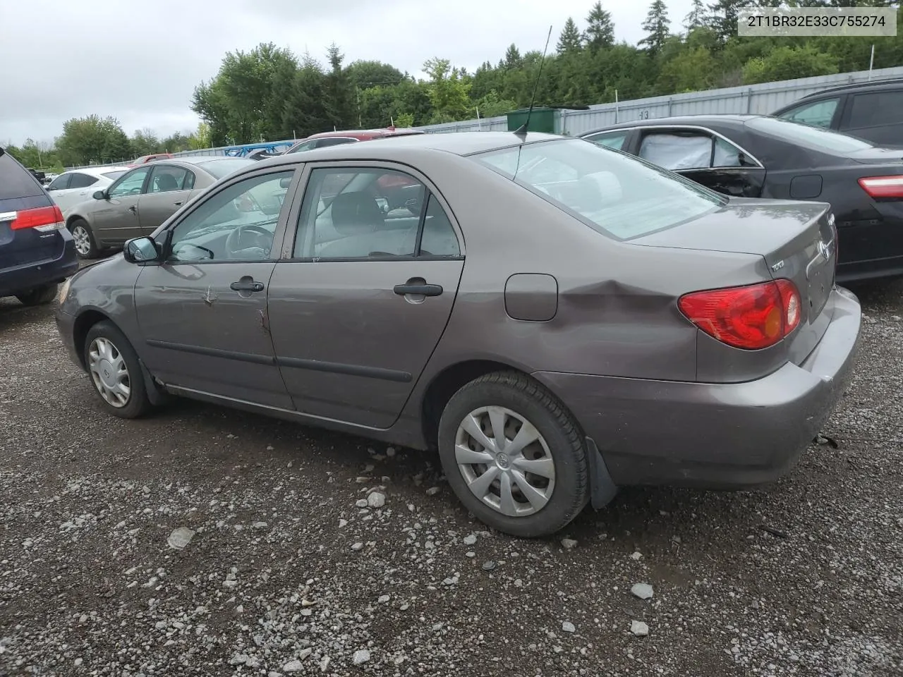 2003 Toyota Corolla Ce VIN: 2T1BR32E33C755274 Lot: 66814954