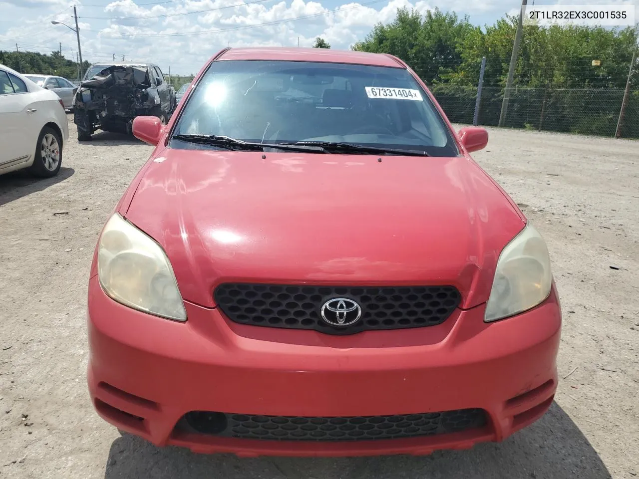 2003 Toyota Corolla Matrix Base VIN: 2T1LR32EX3C001535 Lot: 67331404