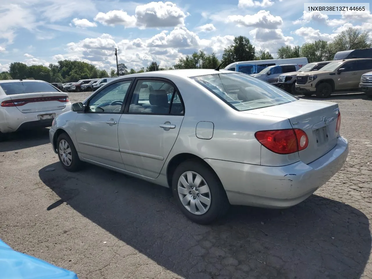 2003 Toyota Corolla Ce VIN: 1NXBR38E13Z144665 Lot: 67675934