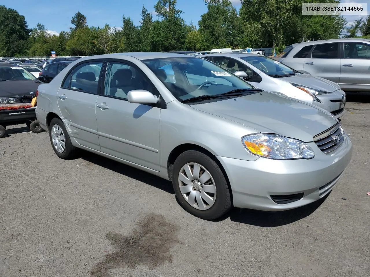 2003 Toyota Corolla Ce VIN: 1NXBR38E13Z144665 Lot: 67675934