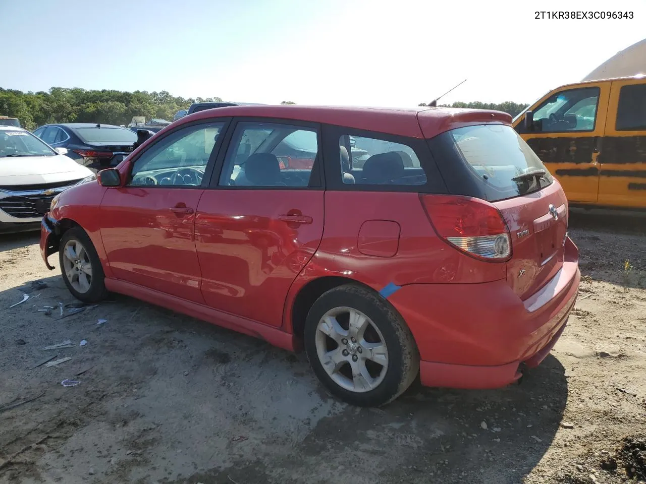 2003 Toyota Corolla Matrix Xr VIN: 2T1KR38EX3C096343 Lot: 68016944