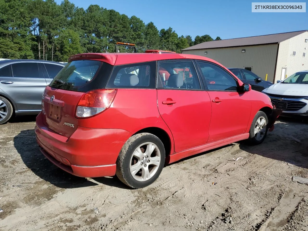 2003 Toyota Corolla Matrix Xr VIN: 2T1KR38EX3C096343 Lot: 68016944