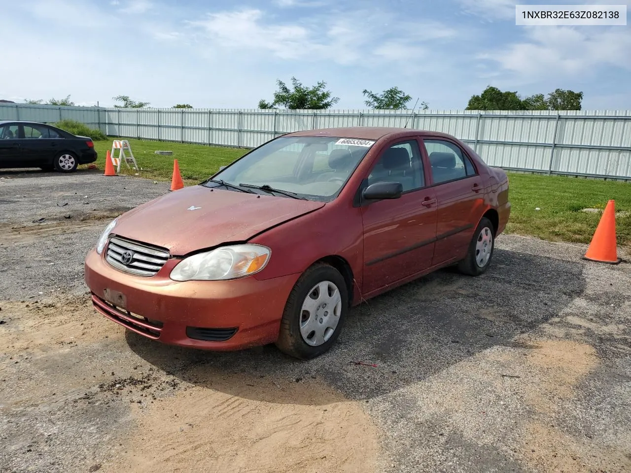 2003 Toyota Corolla Ce VIN: 1NXBR32E63Z082138 Lot: 68653504