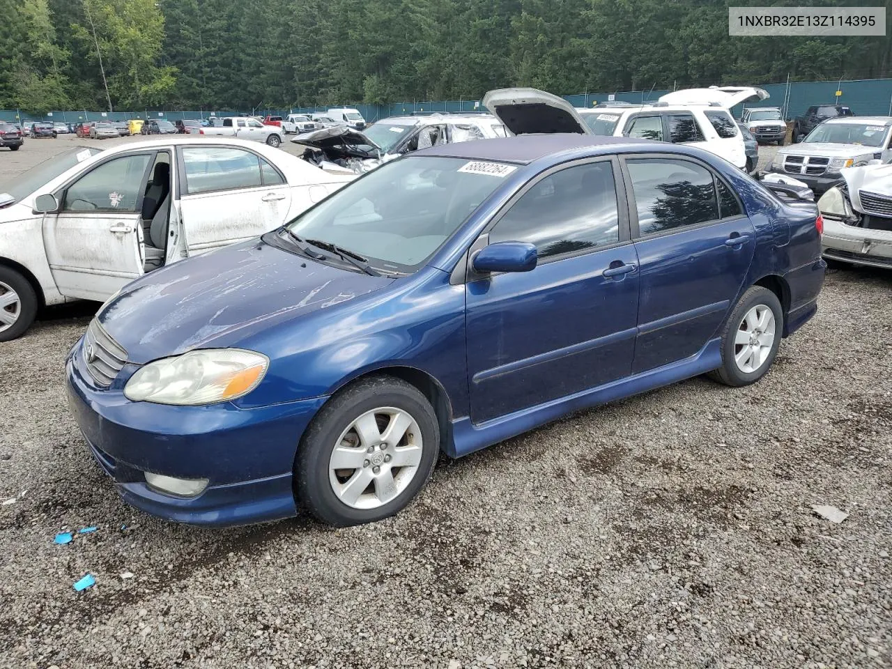 2003 Toyota Corolla Ce VIN: 1NXBR32E13Z114395 Lot: 68882264