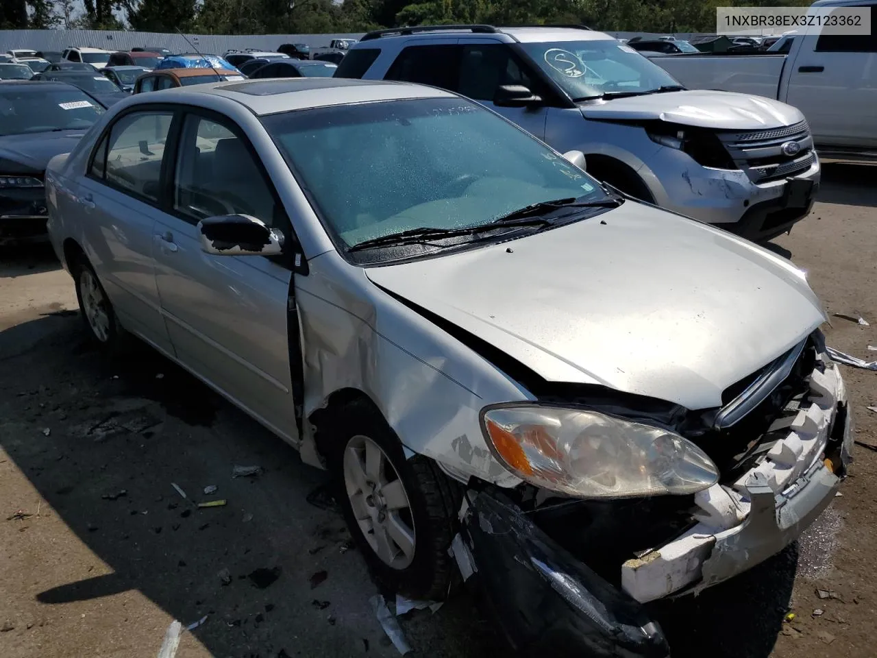 2003 Toyota Corolla Ce VIN: 1NXBR38EX3Z123362 Lot: 69007954