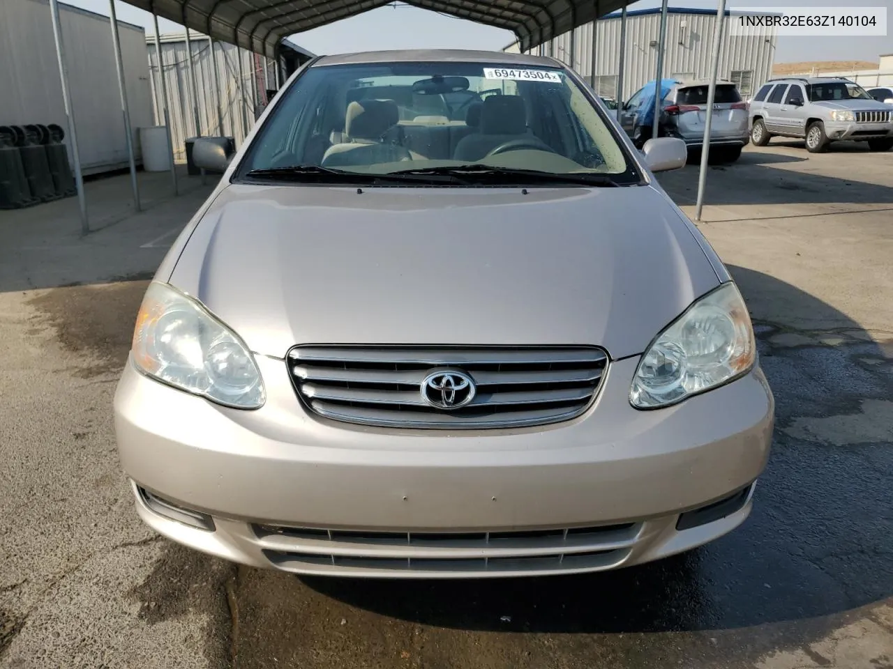 2003 Toyota Corolla Ce VIN: 1NXBR32E63Z140104 Lot: 69473504